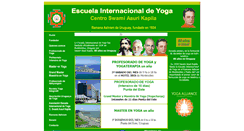 Desktop Screenshot of escuelainternacionaldeyoga.biz
