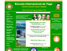 Tablet Screenshot of escuelainternacionaldeyoga.biz